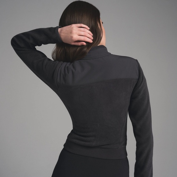 SKIMS fleece lounge fitted jacket storm - Picture 2 of 7